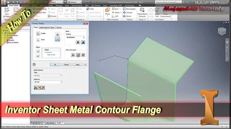 edit sheet metal rule inventor|contour flange inventor.